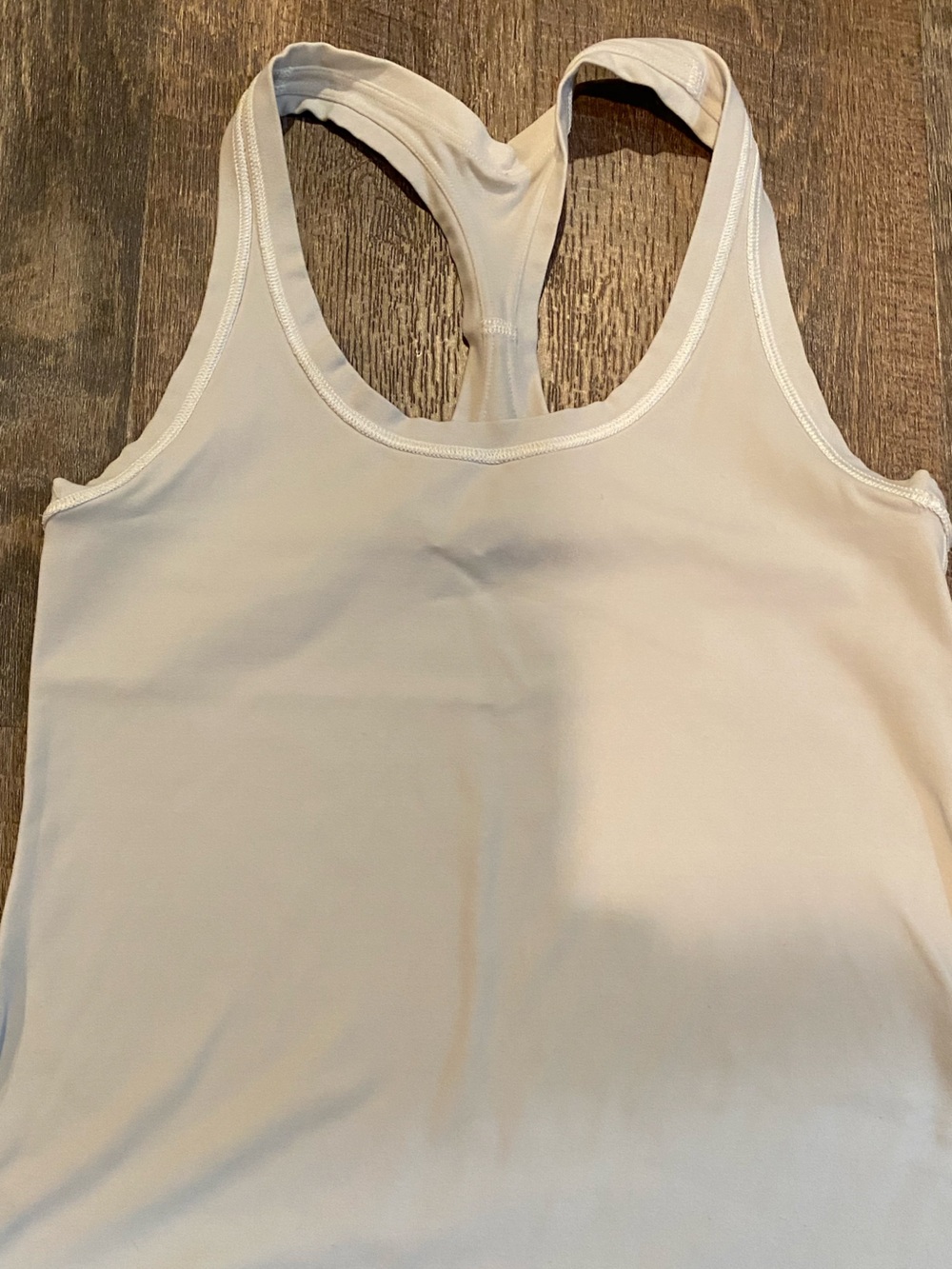 Lululemon Cool Racerback Tank Size 4 Beige Almond color Cropped